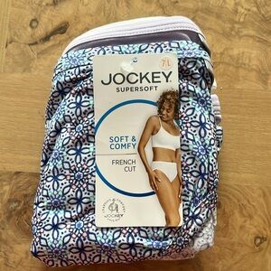 Jockey Supersoft French Cut Briefs - Blue and White Floral